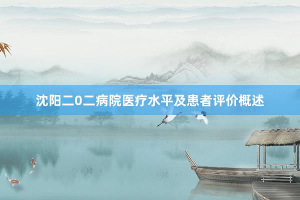 沈阳二0二病院医疗水平及患者评价概述